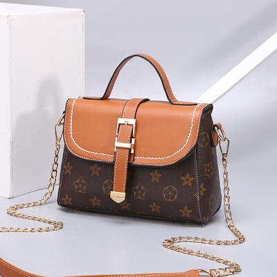 

10 pieces from the batch Korean version of the color matching color handbags casual college style new single shoulder Messenger bag small bag