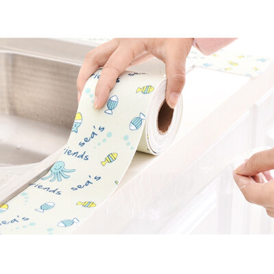 

Kitchen Bath Wall PVC Sealing Strip Self Adhesive Waterproof Sink Edge Tape