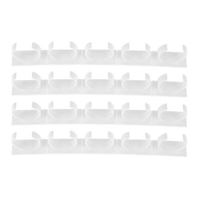 

4pcs White Plastic Spice Rack Clip Bottleneck Storage Holder Kitchen Tools