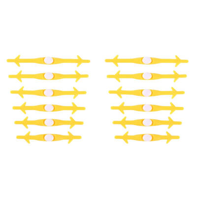 

12pcsSet Silicone Children Running No Tie Shoe Lace Elastic Shoelaces