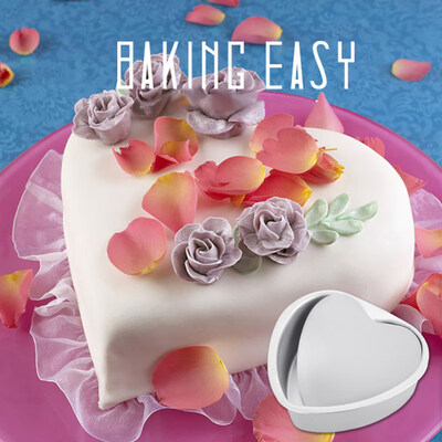 

468inch Heart Shaped Cake Pan Muffin Chocolate Cheese Mold Decorating Tool