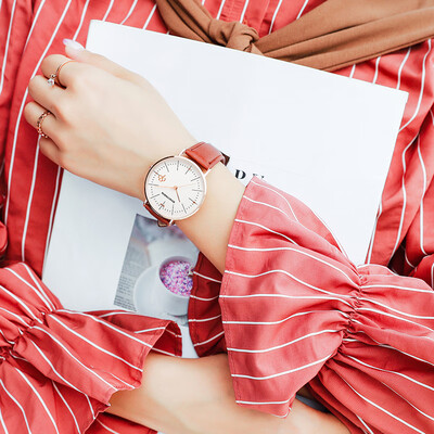 

Canvas watch female student simple Korean version of the trend of waterproof ulzzang casual atmosphere small fresh&versat
