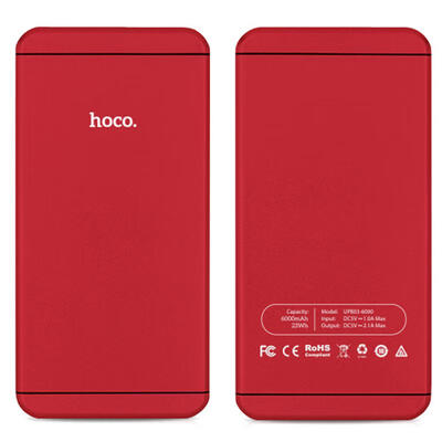 

HOCO UPB03 Metal Dual USB Mobile Power Bank For IPHONE Mobile Phone 12000mAh Li-Polymer Battery Power Charger