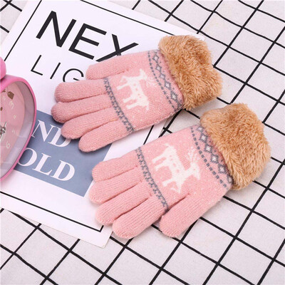 

High Quality Winter Kids Toes Warm Gloves With Knitted Boys And Girls Knitted Gloves For Children 6-11Years Usable