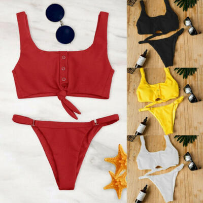 

Womens Padded Push-up Bikini Set Beach Swimsuit Bathing Suit Swimwear Beachwear