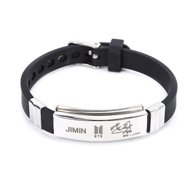 

BTS Armband Unisex Kpop BTS Bangtan Boys Hip Hop Team Stainless Steel Cuff Bangle Bracelet Wristband Bracelets