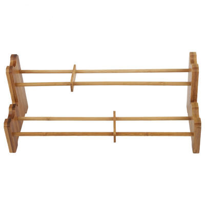 

Greensen Double Cup Holder Bamboo Accessories Ebony Tea Cup Holder Teacup Decoration