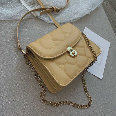 

Advanced sense of the ocean bag female 2019 new Korean version of the tide wild shoulder slung fashion rhombic chain small square bag