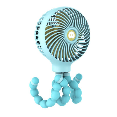 

Siaonvr BOQOB Creative Octopus Shape 3 Modes Rechargeable 11 Hours Working Cool Fan