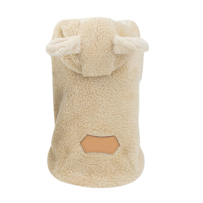 

Pet Dog Clothes Winter Warm Fleece Thickening Coat Jackets Puppy Cat Hoodies Bear Pattern Small Medium Dogs Clothing -XXL
