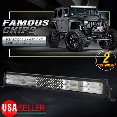 

26INCH 8D LED Light Bar Quad Row 1920W Combo Truck 4WD Driving Lamp IP68 24"