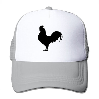 

Black Rooster Art Fashion Baseball Cap for Men&Women Adjustable Mesh Trucker Hat