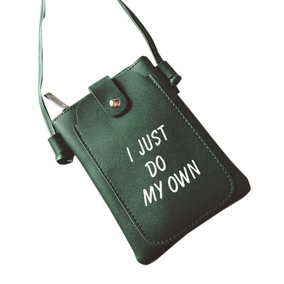 

Tailored Cute Women Letter Mini Bags Leather Small Clutch Girl Shoulder Messenger Bag BK
