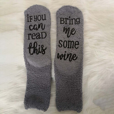 

1 Pair Funny Kids Girls Socks If You Can Read This Socks Pink Terry Cake Socks