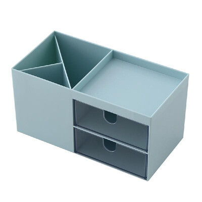 

Desktop Organizer Office Home Use Simple Stationery Container Student Pure Color Storage Case