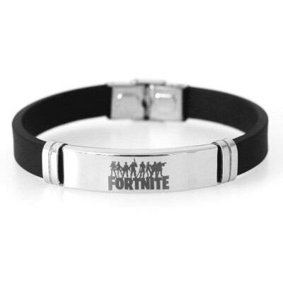 

Fortnite Game Bracelet Men Women Stainless Steel Adjustable Silicone Bracelets