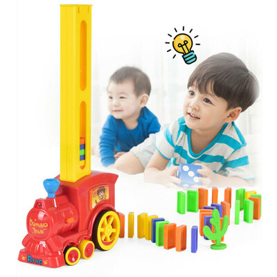 

Tailored Domino Rall Electronic Train Model Kids Colorful Toy Set Girl Boy Children Gift