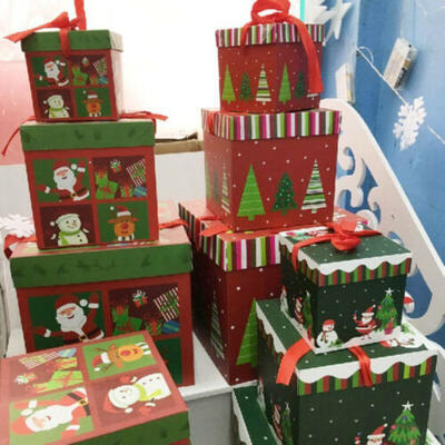 

New Personalised Christmas Eve Gift Box Xmas Present Party Favour Gift Boxes