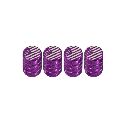 

Aluminum Alloy Round Tire Valve Stem Cap American Flag Dust Proof Cover