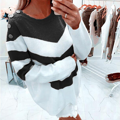 

〖Follure〗Womens Ladies Pullover Loose Long Sleeve Sweater Tops Knitwear Blouse