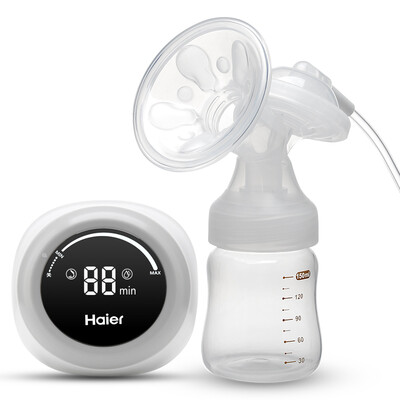 

Haier Unilateral electric breast pump breast pump massage prolactin anti-backflow breast pump rechargeable silent milk HBN-B03S