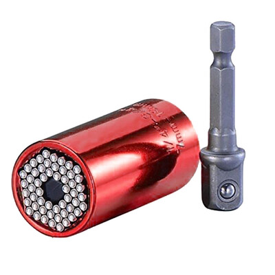 

〖Follure〗2Pcs Set Universal Socket Ratchet Wrench Sleeve Power Drill Adapter Repair Tool