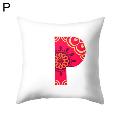 

Simple English Letter Square Pillow Case Cushion Cover Sofa Bed Car Office Decor