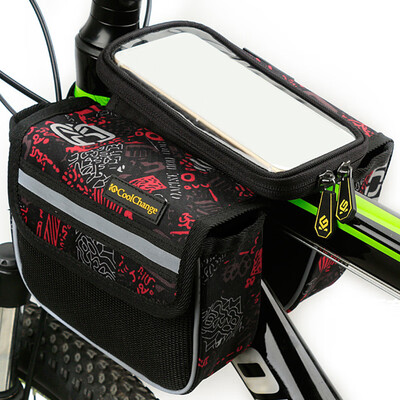 

Bicycle Touchscreen Phone Holder Frame Bag Pannier Tube Case Pouch Cycling Bike