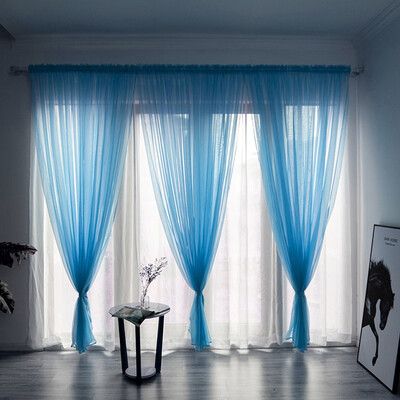 

Toponeto Leaves Sheer Curtain Tulle Window Treatment Voile Drape Valance 1 Panel Fabric