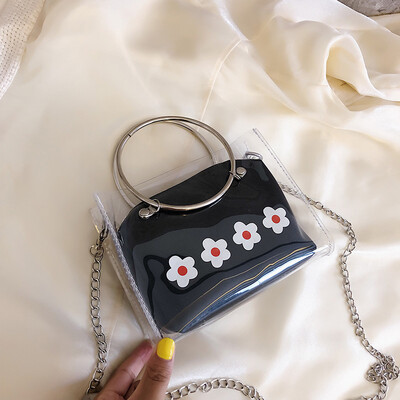 

Chic fashion wild child mother Mori flower chain Messenger bag female 2019 new casual simple handbag