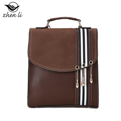

Supply shoulder bag womens college style PU leather girl backpack fashion bag female