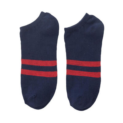 

Spring Summer Casual Breathable Stripe Men Ankle Sock Sport Low Cut Adult Sock