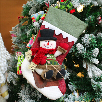 

〖Follure〗Christmas Xmas Tree Hanging Party Tree Decor Elk Candy Stocking Gift Candy Bags