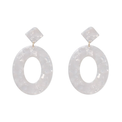 

Juran 4 colors resin statement earrings vintage big round dangle earrings for women 2019 acrylic jewelry wholesale
