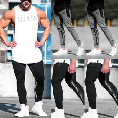 

Men Long Casual Sport Pants Gym Slim Fit Trousers Running Joggers Gym Sweatpants