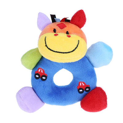 

Animal Plush Rattles Toy Kids Soft Handbells Grasp Training Toys Baby Bell