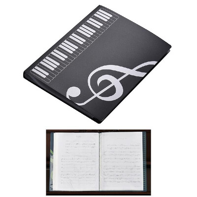 

A4 Size Music Score Paper Sheet Note Document File Organizer Folder Holder Case 40 Pockets