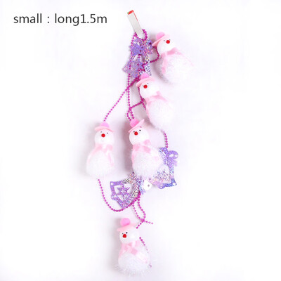 

1pc 15M2M Xmas Snowman Christmas Tree Hanging Chain String Home Decoration