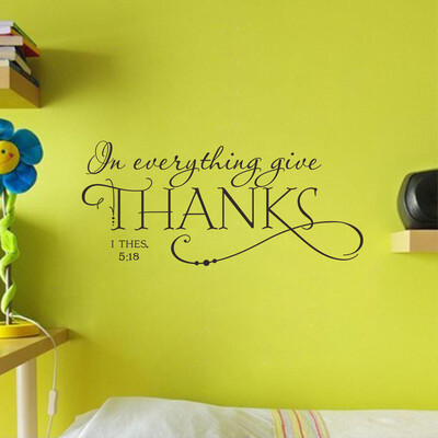 

〖Follure〗Thanks Home Decor Wall Stickers DIY Removable Art Vinyl Wall Sticker