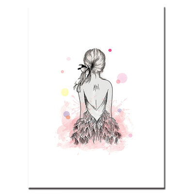 

Diy Painting Girl Art Picture Canvas Painting Home Decoration Accessories Room Decoration