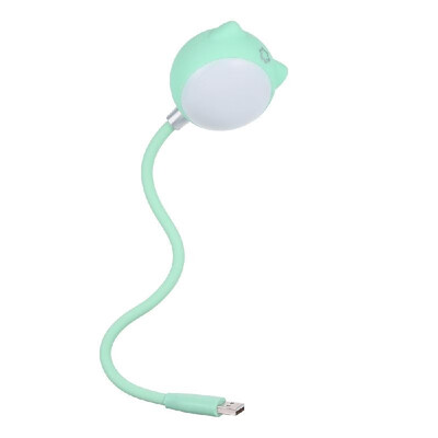 

BT Music Lamp Warm&White Light Lamp USB Eye-caring Booklight Wireless Music Loudspeaker for Study Camp Laptop Use Green