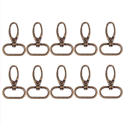 

10pcs Retro Style Antique Bronze Finish Luggage Bag Buckle Lobster Clasps
