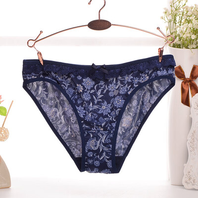 

Milk silk printed womens underwearGW1608002
