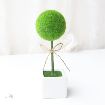 

Toponeto Potted Artificial Bonsai Plants Decorative Flowers And Wreaths Vase Home Decors