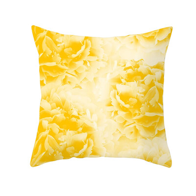 

〖Follure〗Yellow Polyester Pillow Case Sofa Car Waist Throw Cushion Cover Home Decoration