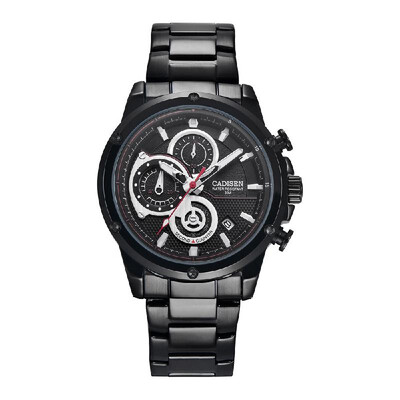 

CADISEN C9063 Men Quartz Watch Date Calendar Minute Second Display Wristwatch Simple Fashion Casual 3ATM Waterproof Luminous Male