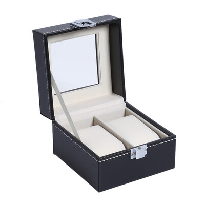 

High - end watch case PU watch display box gift box transparent cover watch