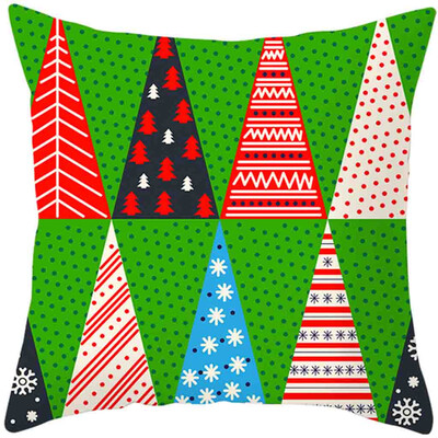 

Siaonvr 2020Merry Christmas Pillow Cases Cotton Linen Sofa Cushion Cover Home Decor