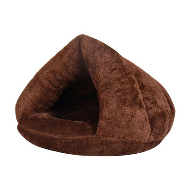 

Pet Dog Cat Cave Igloo Bed Basket House Kitten Soft Cozy Indoor Cushion Kennel