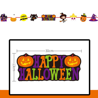 

Toponeto Pull Flower Theme Long Hanging Bunting Banner for Halloween best